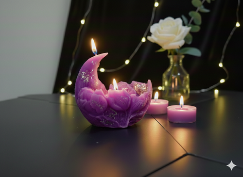 Crimson Moon Candle